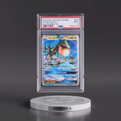 2018 Pokémon Sun & Moon Ultra Shiny GX #098 Rayquaza GX - Holo (PSA 9 MINT)