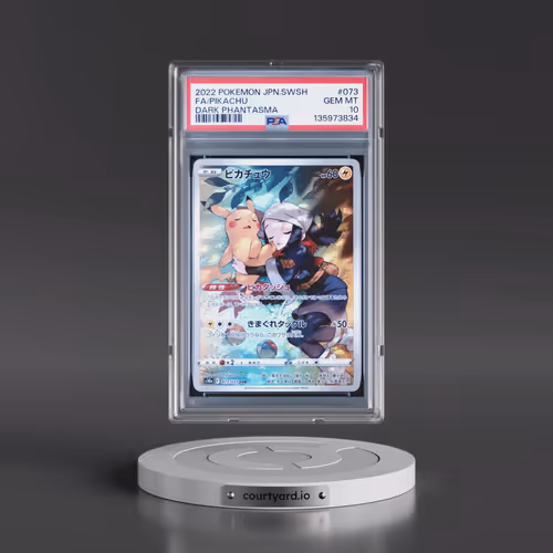 2022 Pokémon Sword & Shield Dark Phantasma #073 Pikachu - Full Art (PSA 10 GEM MINT)