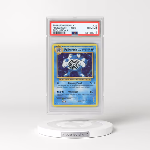 2016 Pokémon XY Evolutions #25 Poliwrath - Holo (PSA 10 GEM MINT)