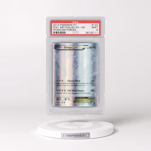 2014 Pokémon XY Phantom Forces #122 Dialga EX - Holo Full Art (PSA 9 MINT)