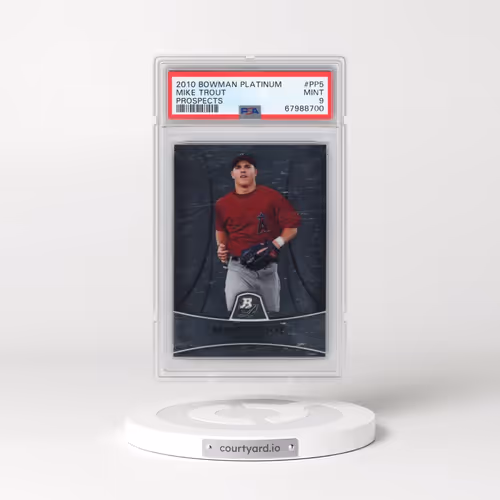 2010 Bowman Platinum Prospects #PP5 Mike Trout (PSA 9 MINT)