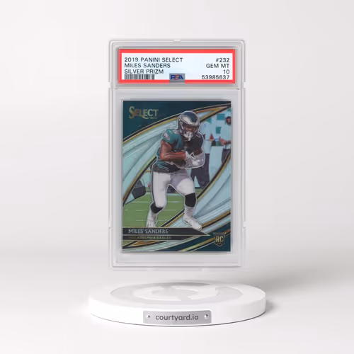 2019 Panini Select #232 Miles Sanders - Silver Prizm (PSA 10 GEM MINT)