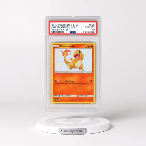 2019 Pokémon Sun & Moon Hidden Fates #SV6 Charmander - Holo (PSA 10 GEM MINT)