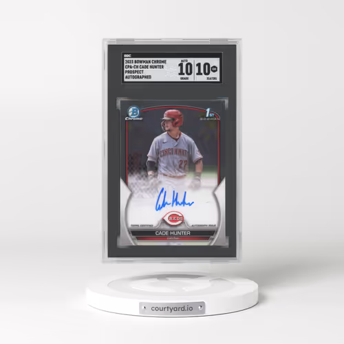 2023 Bowman Chrome #CPA-CH Cade Hunter - Prospect Autographed (SGC 10 GEM MINT)