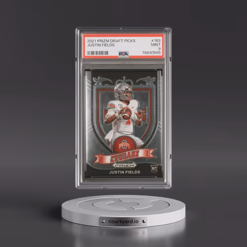 2021 Panini Prizm Draft Picks #163 Justin Fields (PSA 9 MINT)