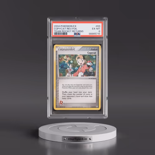 2004 Pokémon EX Team Rocket Returns #83 Copycat - Reverse Foil (PSA 6 EX-MT)