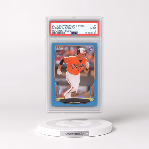 2013 Bowman Draft Picks & Prospects Rookies #4 Manny Machado - Blue (PSA 9 MINT)
