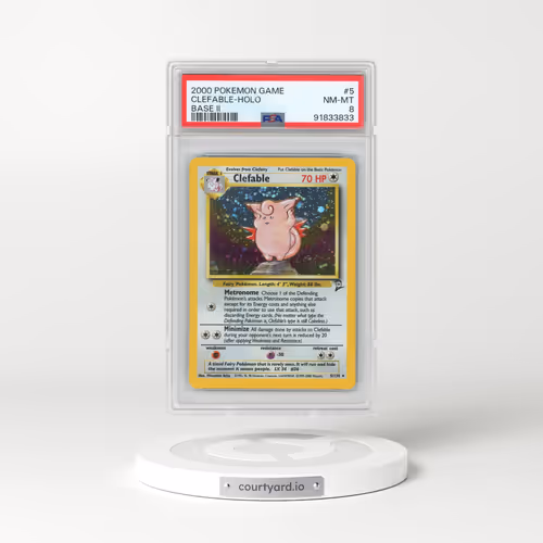 2000 Pokémon Game Base II #5 Clefable - Holo (PSA 8 NM-MT)