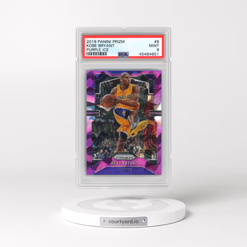 2019 Panini Prizm #8 Kobe Bryant - Purple Ice (PSA 9 MINT)
