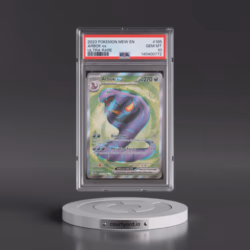 2023 Pokémon Mew EN-151 #185 Arbok EX - Holo Ultra Rare (PSA 10 GEM MINT)