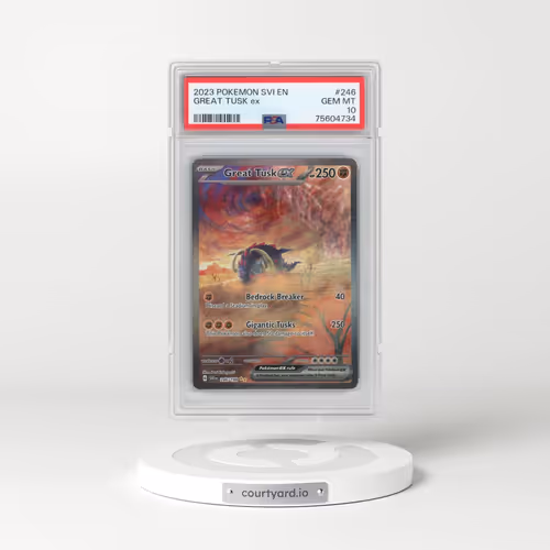2023 Pokémon Svi EN-Scarlet & Violet #246 Great Tusk EX - Holo Special Illustration Rare (PSA 10 GEM MINT)
