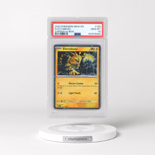 2023 Pokémon Mew EN-151 #125 Electabuzz - Zapdos EX Box (PSA 10 GEM MINT)