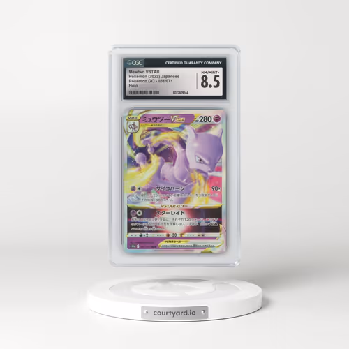 2022 Pokémon GO #031/071 Mewtwo VSTAR - Holo (CGC 8.5 NM-MT+)