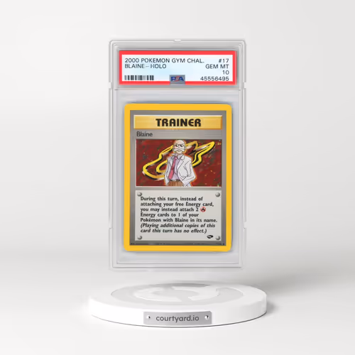 2000 Pokémon Gym Challenge #17 Blaine - Holo (PSA 10 GEM MINT)