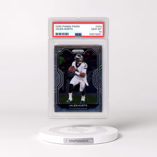 2020 Panini Prizm #343 Jalen Hurts (PSA 10 GEM MINT)