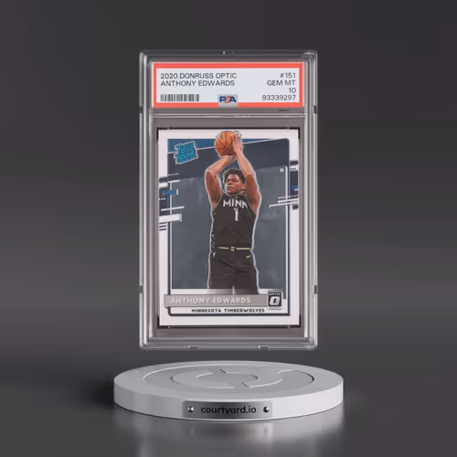 2020 Panini Donruss Optic #151 Anthony Edwards (PSA 10 GEM MINT)