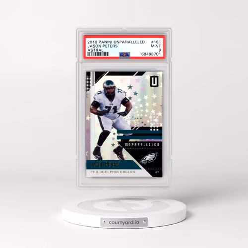 2018 Panini Unparalleled #161 Jason Peters - Astral (PSA 9 MINT)