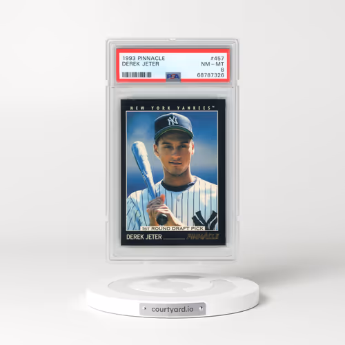 1993 Pinnacle #457 Derek Jeter (PSA 8 NM-MT)