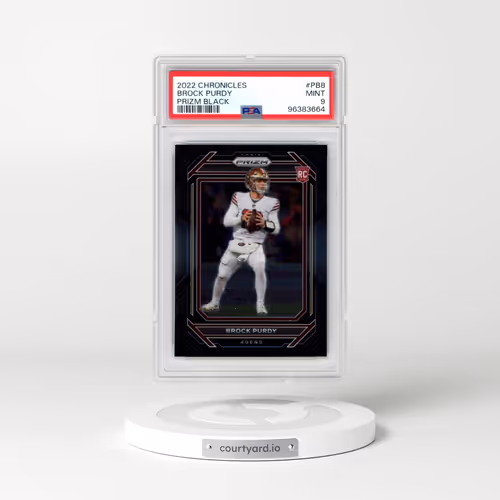 2022 Panini Chronicles Prizm Black #PB8 Brock Purdy (PSA 9 MINT)