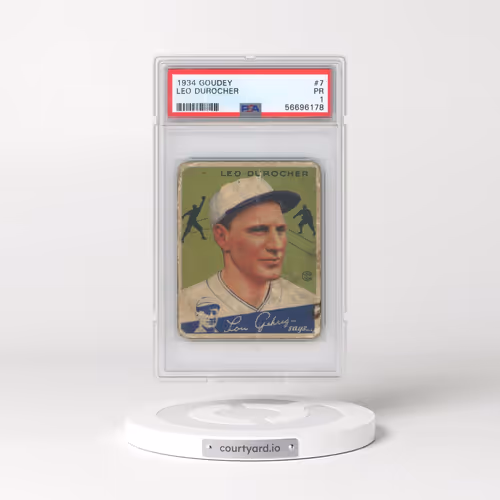 1934 Goudey #7 Leo Durocher (PSA 1 PR)