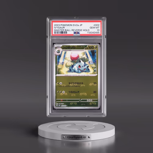 2023 Pokémon Sv2a-Pokemon 151 #002 Ivysaur - Reverse Holo Master Ball (PSA 10 GEM MINT)