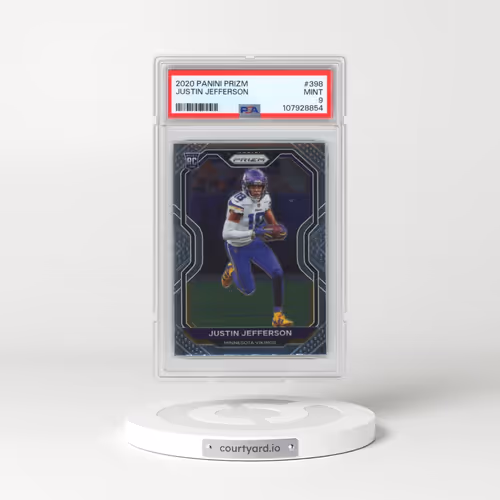 2020 Panini Prizm #398 Justin Jefferson (PSA 9 MINT)