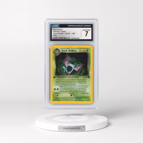 2000 Team Rocket #7/82 Dark Golbat - 1st Edition Holo (CGC 7 NM)
