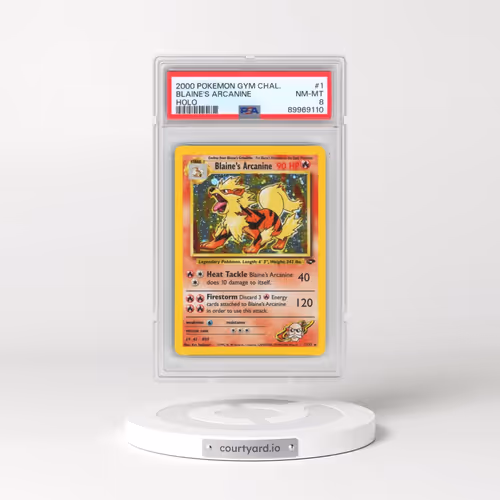 2000 Pokémon Gym Challenge #1 Blaine's Arcanine - Holo (PSA 8 NM-MT)