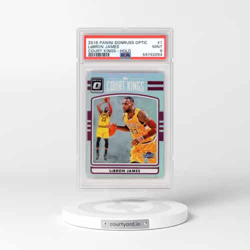 2016 Panini Donruss Optic Court Kings #1 LeBron James - Holo (PSA 9 MINT)