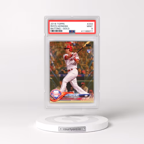 2018 Topps #259 Rhys Hoskins - Gold (PSA 9 MINT)