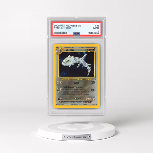 2000 Pokémon Neo Genesis #15 Steelix - Holo (PSA 9 MINT)