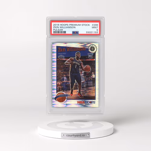 2019 Panini Hoops Premium Stock #296 Zion Williamson - Pulsar (PSA 9 MINT)