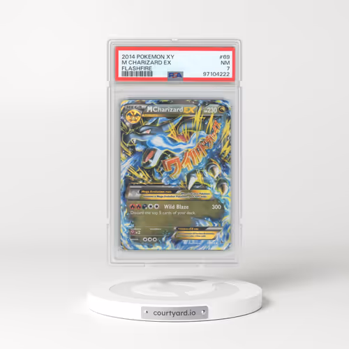 2014 Pokémon XY Flashfire #69 M Charizard EX - Holo (PSA 7 NM)