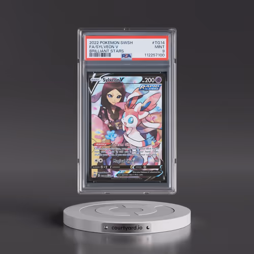 2022 Pokémon Sword & Shield Brilliant Stars #TG14 Sylveon V - Holo Full Art (PSA 9 MINT)