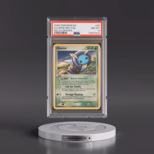 2005 Pokémon EX Delta Species #45 Illumise - Reverse Foil (PSA 8 NM-MT)