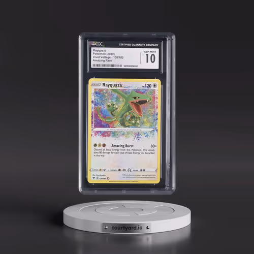 2020 Vivid Voltage #138/185 Rayquaza - Amazing Rare Holo (CGC 10 GEM MINT)
