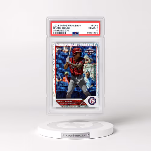 2023 Topps Pro Debut #PD68 Brady House - Sparkle Foil (PSA 10 GEM MINT)