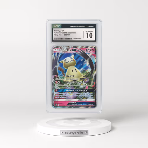 2018 Japanese Fairy Rise #38 Mimikyu GX - Full Art Holo (CGC 10 GEM MINT)