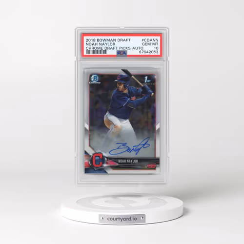 2018 Bowman Draft Chrome Draft Picks Autographs #CDANN Noah Naylor (PSA 10 GEM MINT)