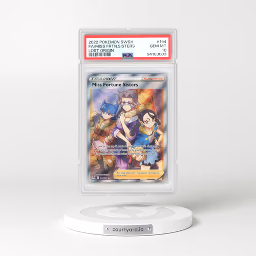 2022 Lost Origin #194 Miss Fortune Sisters - Full Art Holo (PSA 10 GEM MINT)
