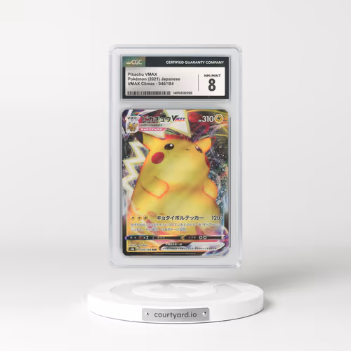 2021 Japanese VMAX Climax #46 Pikachu VMAX - Full Art Holo (CGC 8 NM-MT)