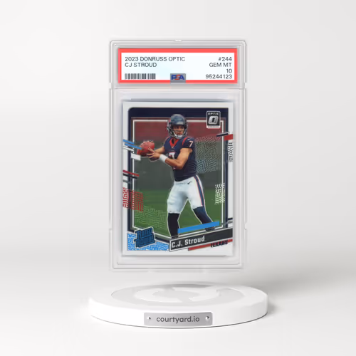 2023 Panini Donruss Optic #244 CJ Stroud (PSA 10 GEM MINT)