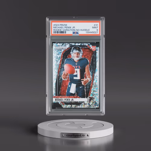 2024 Panini Prizm Rookie Variation #31 Michael Penix Jr. - No Huddle Prizm (PSA 9 MINT)