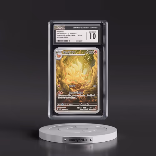 2023 Ruler of the Black Flame #110/108 Ninetales - Art Rare Holo (CGC 10 GEM MINT)