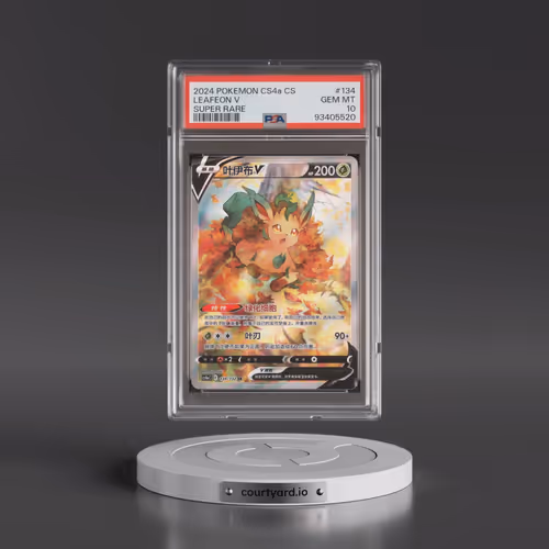 2024 Pokémon Simplified Cs4a C-Polychromatic Gathering: Friend #134 Leafeon V - Holo Super Rare (PSA