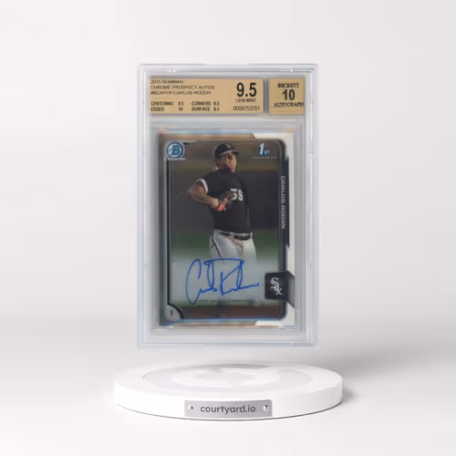 2015 Bowman Chrome Prospect Autographs #BCAPCR Carlos Rodon (BGS 9.5 GEM MINT)