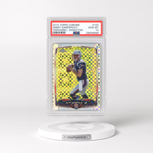 2014 Topps Chrome #150 Jimmy Garoppolo - Throwing-Xfractor (PSA 10 GEM MINT)