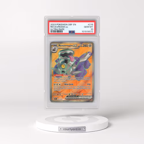 2023 Pokémon Obf EN-Obsidian Flames #216 Revavroom EX - Holo Ultra Rare (PSA 10 GEM MINT)