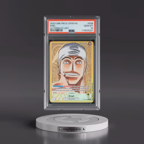 2023 One Piece OP05-Awakening of the New Era #098 Enel - Alternate Art (PSA 10 GEM MINT)