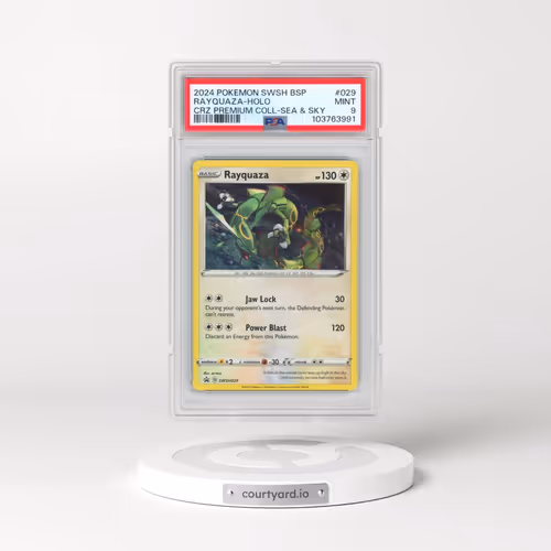 2024 Pokémon Swsh Black Star Promo #029 Rayquaza - Holo Crown Zenith Premium Collection Sea & Sky (P